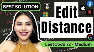 Edit Distance - LeetCode 72 - Python #dynamicprogramming #leetcode #levenshteindistance