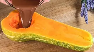 Just add chocolate to your pumpkin! Delicious dessert in 5 minutes!