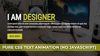 CSS3 Text Changing Using Rotating Text Animation Effect  🔥 | CSS Text Animation | No JavaScript