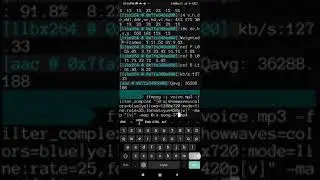 How To Change Generated Waveform Color To Green In FFMPEG