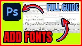 How To ADD FONTS To Photoshop (FULL GUIDE)