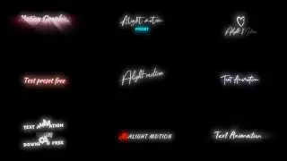 Top 10 alight motion text animation presets | xml text | text alight motion preset download free