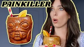 IRISH GIRL DRINKS A PAINKILLER FOR THE FIRST TIME | Summer Beach Tiki Rum Cocktail | Ciara O Doherty