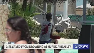 Lifeguard saves teen swimmer at Hurricane Alley