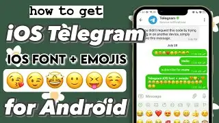 iOS Telegram Bold Font+iOS Emojis for Android