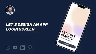 Let's design an App Login Screen + Free Figma Design File