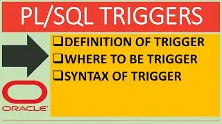 PLSQL: Definition Of Trigger on Oracle Database