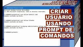 Como Criar Usuário No Windows 10 Usando o Prompt De Comando