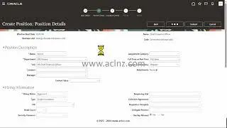 How to create Positions in Oracle Fusion SaaS Cloud? (On Rel 13 / Ver 23D)
