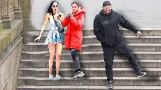 Funny WET FART Prank in New York! BOOKIN' it to the BATHROOM!!