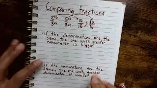 How to Compare Fractions (different denominators and numerators) || Examples || The 