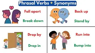Phrasal Verbs with Synonyms in English | English Vocabulary