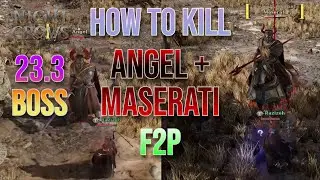 How to kill Angel + Maserati boss 23.3 main quest - Staff F2P - Full fight - Night Crows #ad #sss