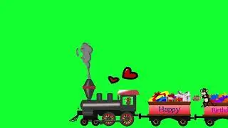 Green screen train video 