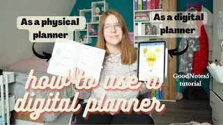 how to use a digital download planner digitally or printing it! Full tutorial with my own planners !