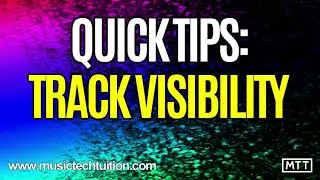 Quick Tips: Track Visibility in Cubase