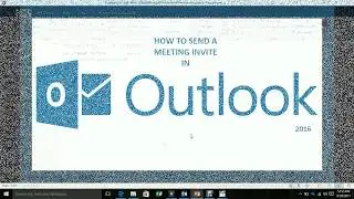 How to send a meeting invite in Outlook