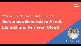 Serverless Generative AI mit Llama2 und Fermyon Cloud