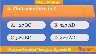 Western Political Thoughts Mcqs | Plato Life Mcqs | Greek History Mcqs | 
