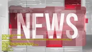 Breaking News Intro | After Effects Template | VideoHive 22336815