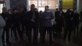 ПОЛНОЕ ВИДЕО! Флешмоб на вокзале в Одессе! Смуглянка!