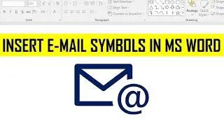ADD Email Symbol to Your Microsoft Word Document!