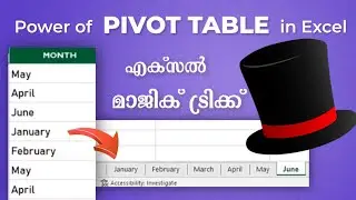 Pivot Table Super Trick in MS Excel | Pivot Table in Excel | Excel Malayalam |