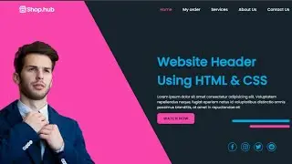 How to make Website Header using HTML & CSS .