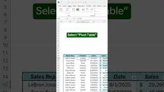 Pivot Table in Excel 🔥 #pivot #excel #knowledge #shorts #viral #tranding #video #youtubeshorts