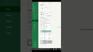 How to use print Narrow margins in MS Excel