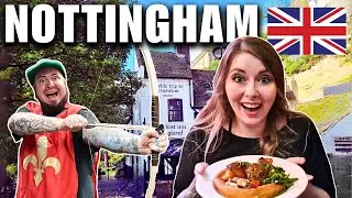 We are BACK in the UK! 🇬🇧 - Is NOTTINGHAM the BEST city in ENGLAND? (Robin Hood & Haunted Pubs)