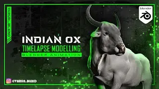 Indian Ox | Blender Modelling | Timelapse #blender #blendercommunity #art