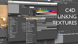 Cinema 4D Tutorial Linking Texture settings to save time