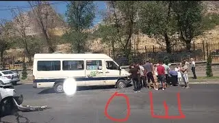Ош Сулайман-Тоо. ДТП Маршрут vs Такси