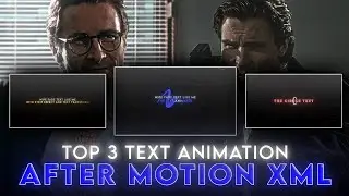 AE like top 3 text animation | After Motion text xml ✅