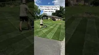 #lawn #mowing #stripes #grass #lawncare #satisfying #pov #lawnmower #lawnmaintenance