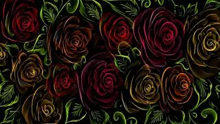 Футаж🌟 Праздничный 🌹 Розы 🌹 Фон Для Текста 🌿 Background Beautiful Roses🌹