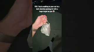 POV: You’re walking to your car in a dark sketchy parking lot with a huge target on you 🤡