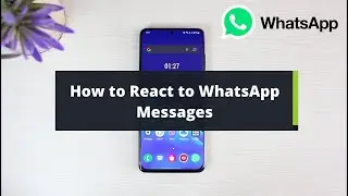 How to React to Messages on WhatsApp !