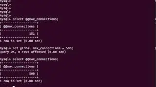 5 Mysql Video Tutorial System Variables max connections