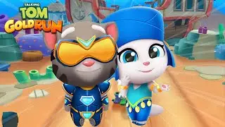 TALKING TOM GOLD RUN 2020 - NEW SPACE SIDE WORLD GENIE ANGELA VS HYPER TOM