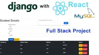 Django with React Full Stack Application