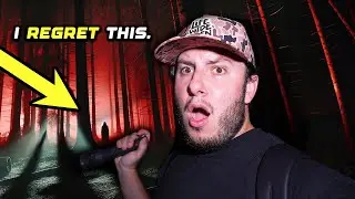 NEAR DEATH EXPERIENCE IN HAUNTED FOREST! MY SCARIEST OVERNIGHT CAMPING TRIP!