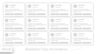 How To Create Skeleton Loading Animation With CSS | Skeleton Loading CSS