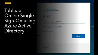 Tableau Online SSO w/ Azure Active Directory
