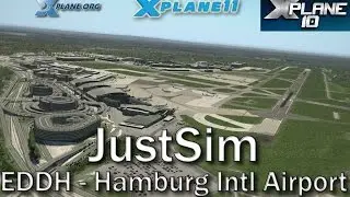 JustSim EDDH Hamburg Intl Airport for X-plane 11 & 10