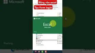 Tạo form login bằng VBA excel #vba