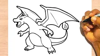 How to Draw CHARIZARD (Pokemon) easy - Drawing Step by Step