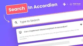 How to Add Search Bar to Accordion Content in Elementor (Part 2/8)