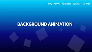 Animated Background HTML CSS | No Javascript